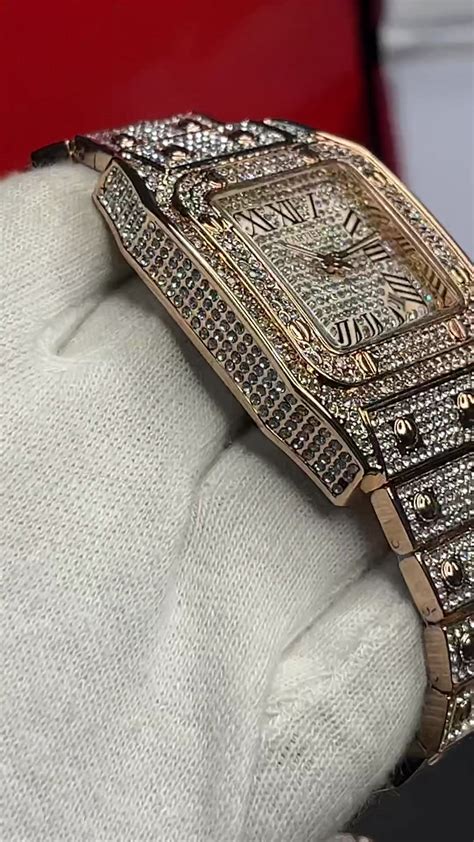 TRENDY CARTIER STONES WATCH! WEARED BY (KARAN 